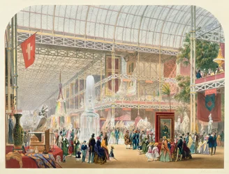 Große Ausstellung, 1851: Zentraltransept des Kristallpalastes